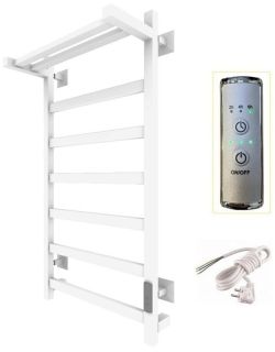 Электрический полотенцесушитель Тругор Пэк сп 20кв П с полкой 80x50см белый Пэксп20квП/8050белыйВГП